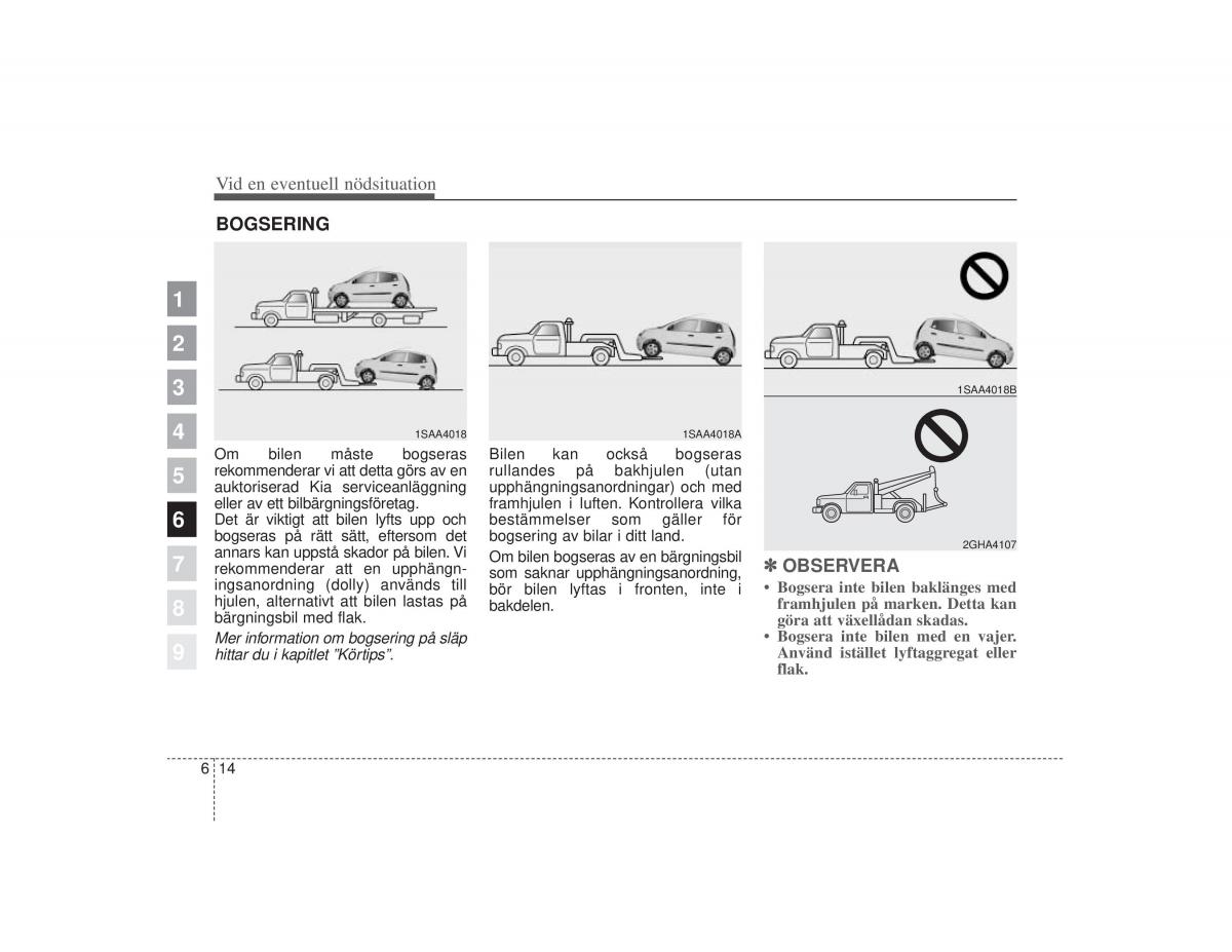 KIA Picanto I 1 instruktionsbok / page 200