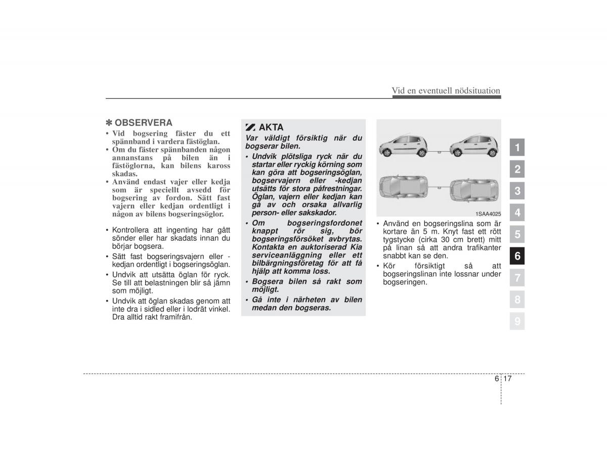 KIA Picanto I 1 instruktionsbok / page 203