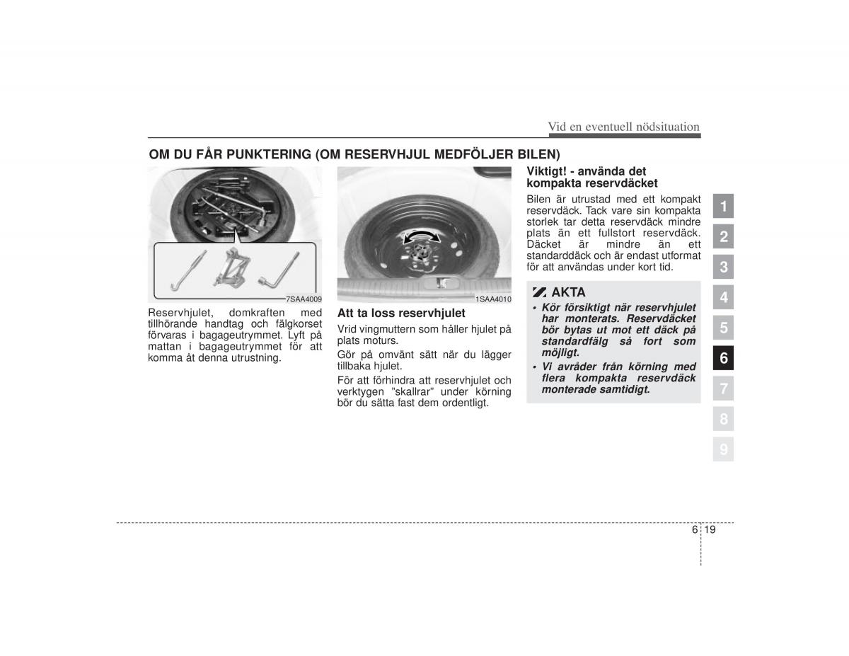 KIA Picanto I 1 instruktionsbok / page 205