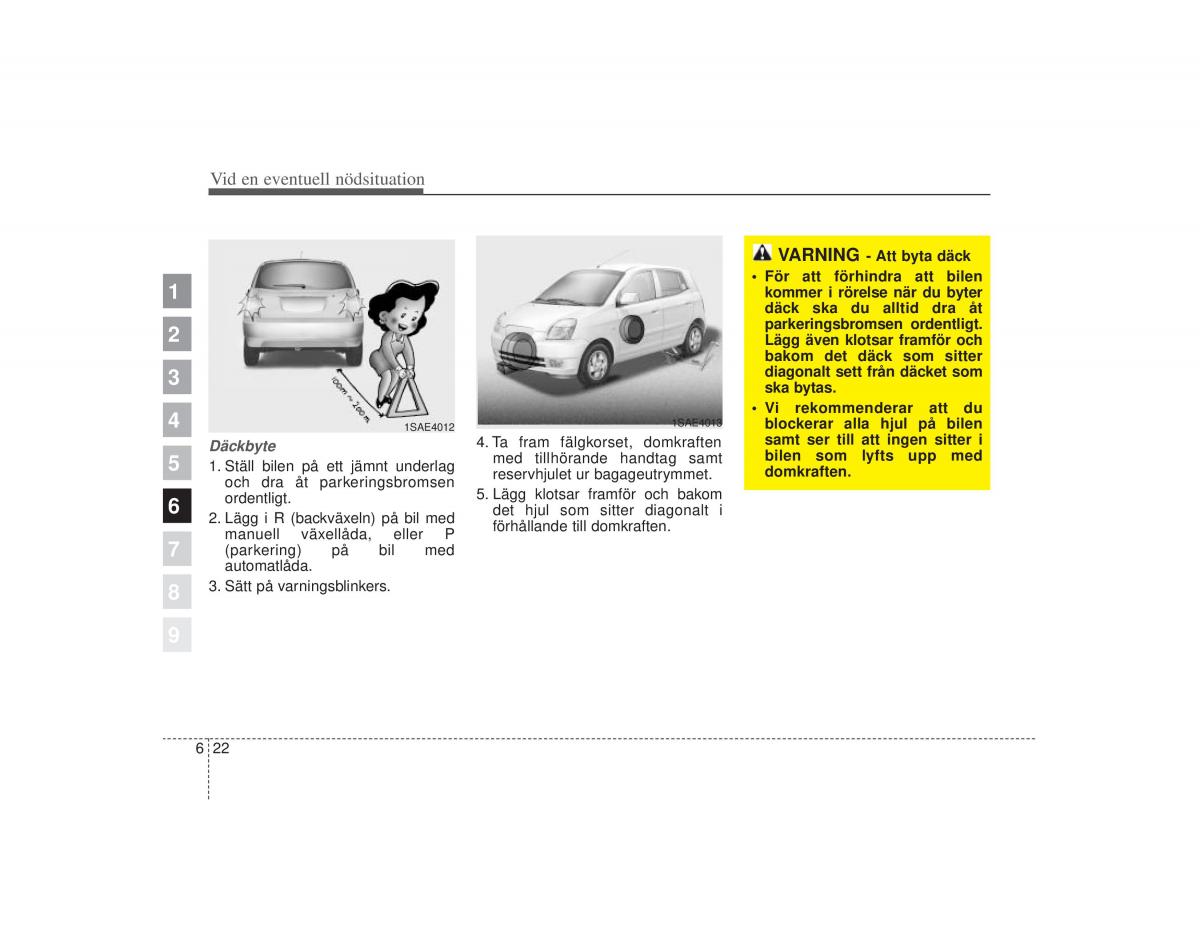 KIA Picanto I 1 instruktionsbok / page 208