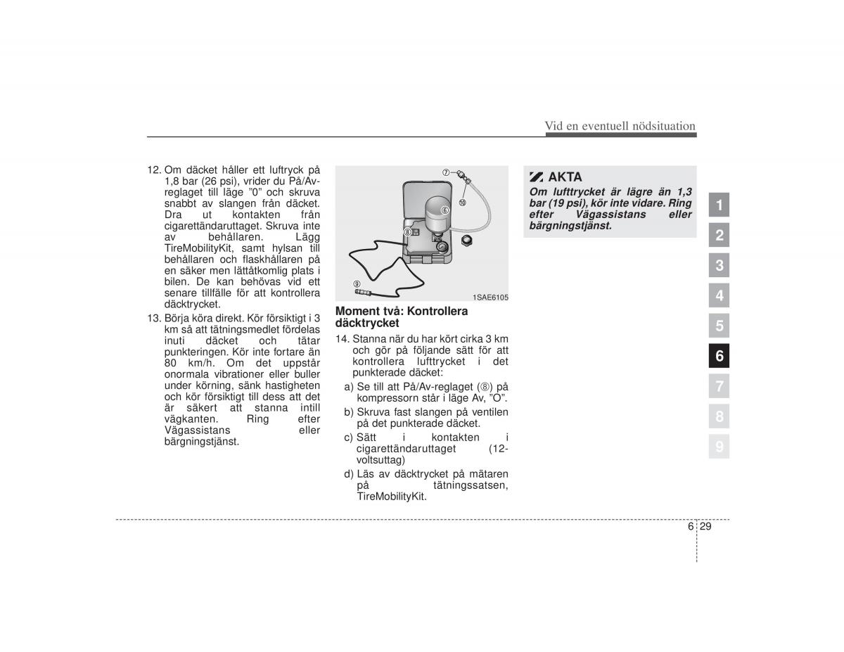 KIA Picanto I 1 instruktionsbok / page 215