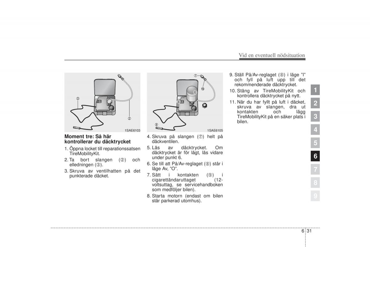 KIA Picanto I 1 instruktionsbok / page 217