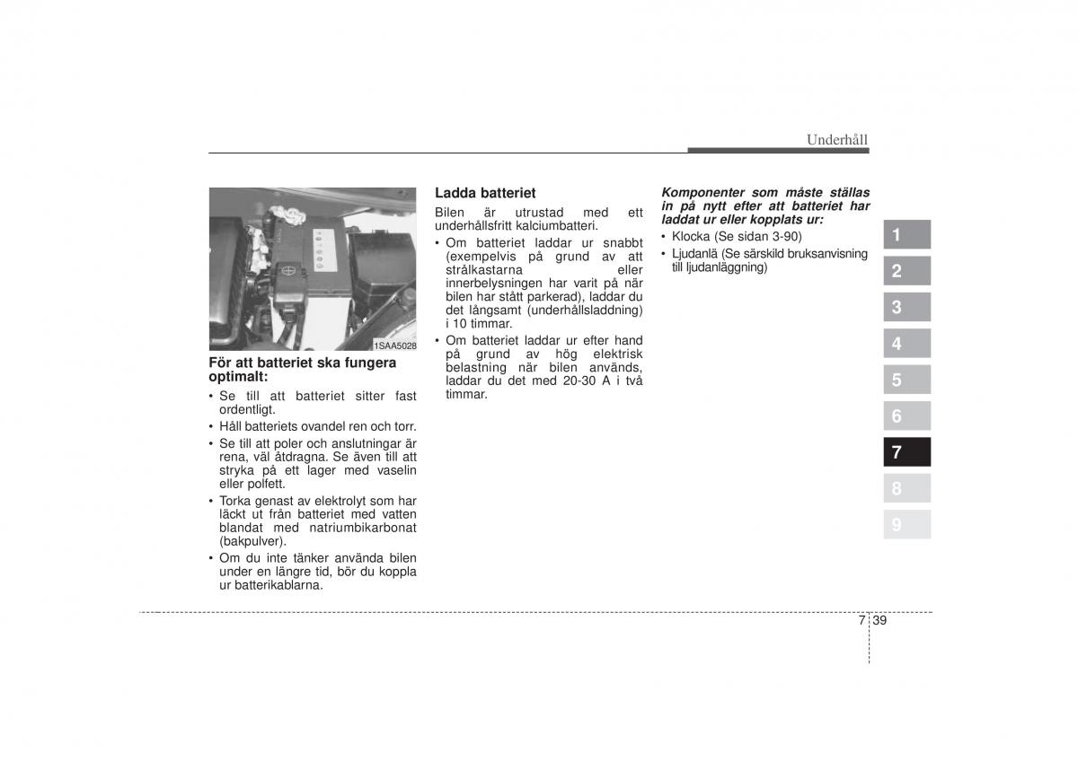 KIA Picanto I 1 instruktionsbok / page 258