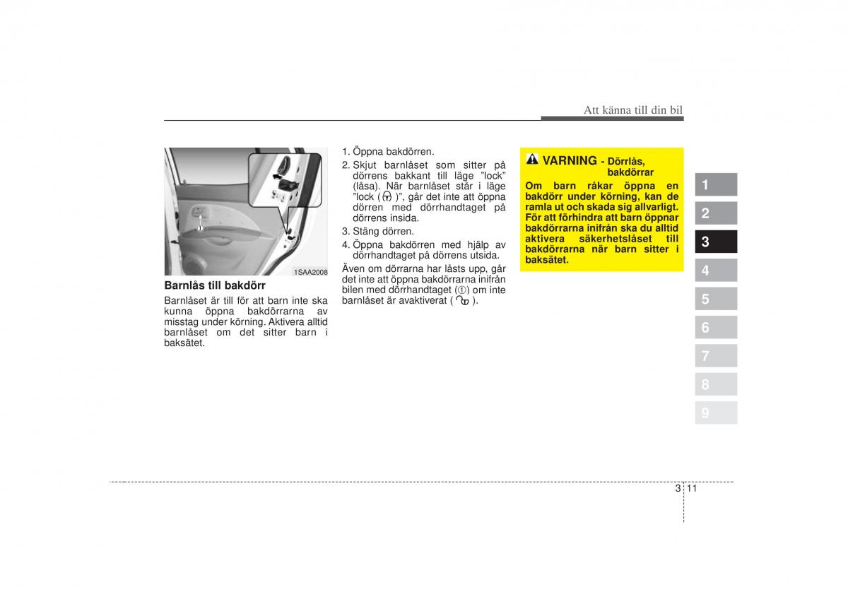 KIA Picanto I 1 instruktionsbok / page 26