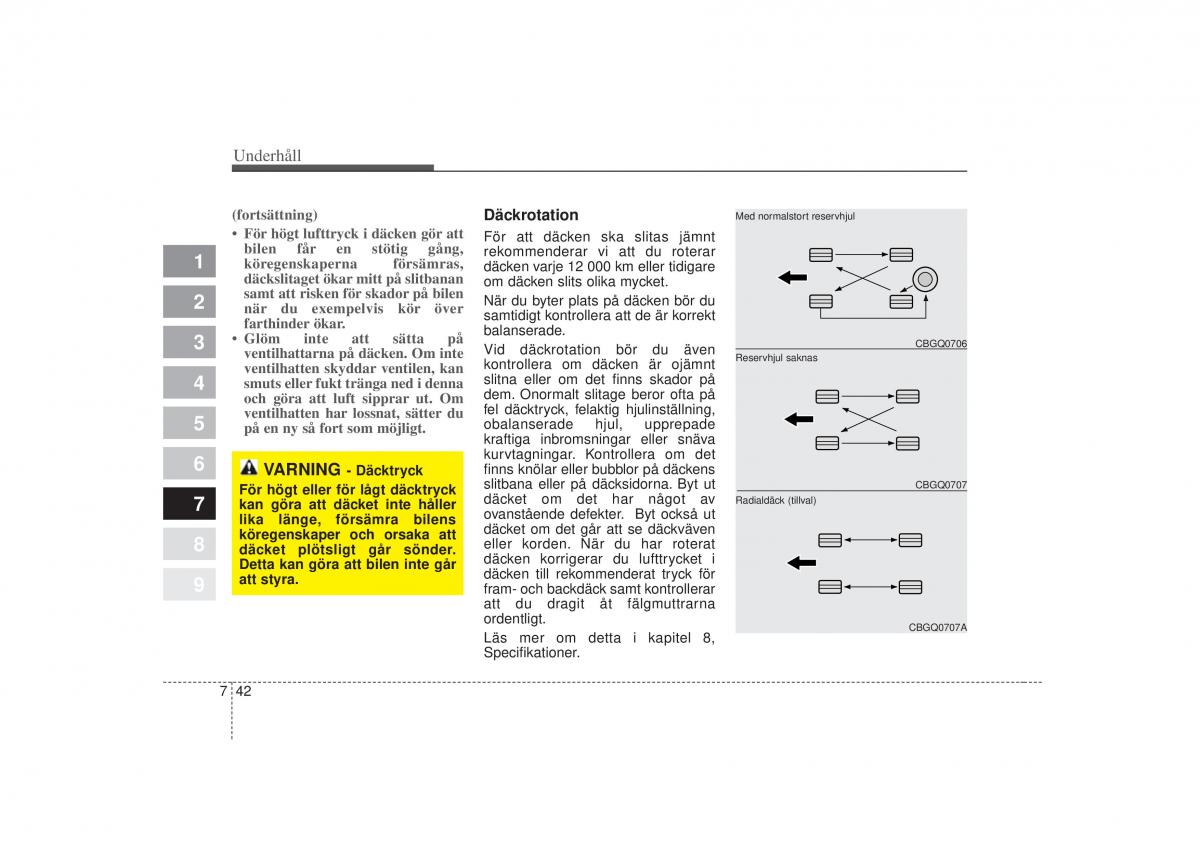 KIA Picanto I 1 instruktionsbok / page 261