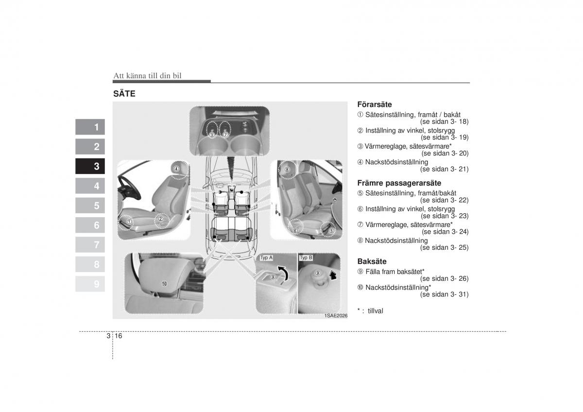 KIA Picanto I 1 instruktionsbok / page 31