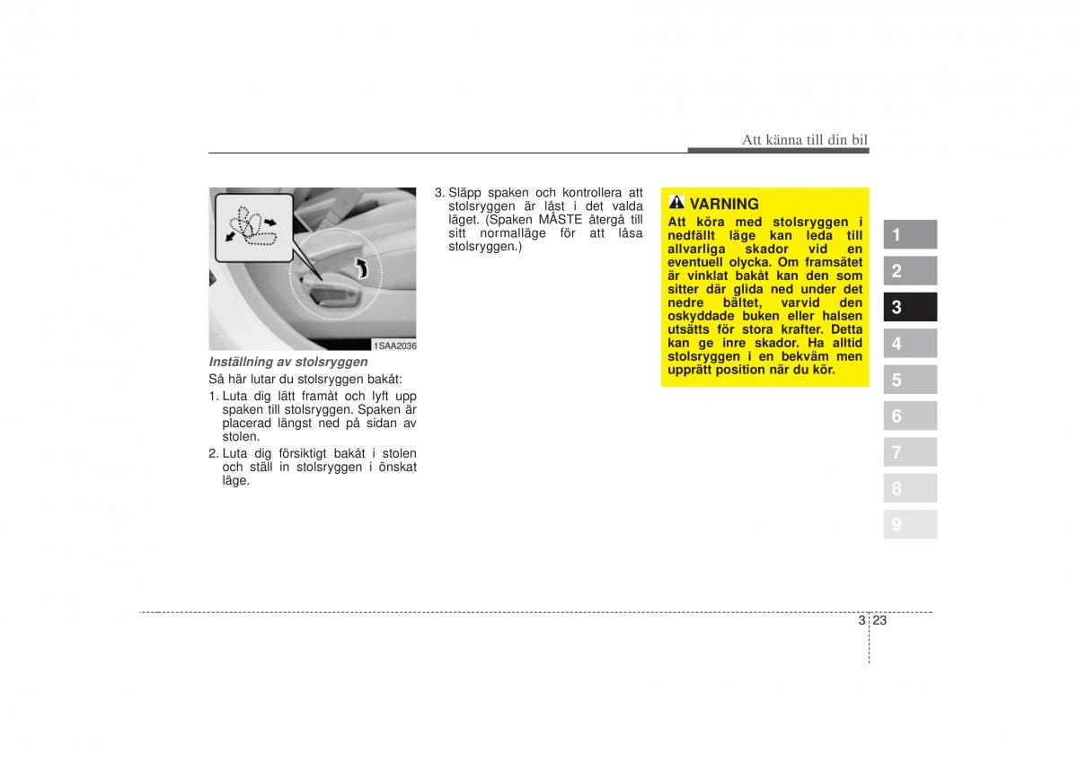 KIA Picanto I 1 instruktionsbok / page 38