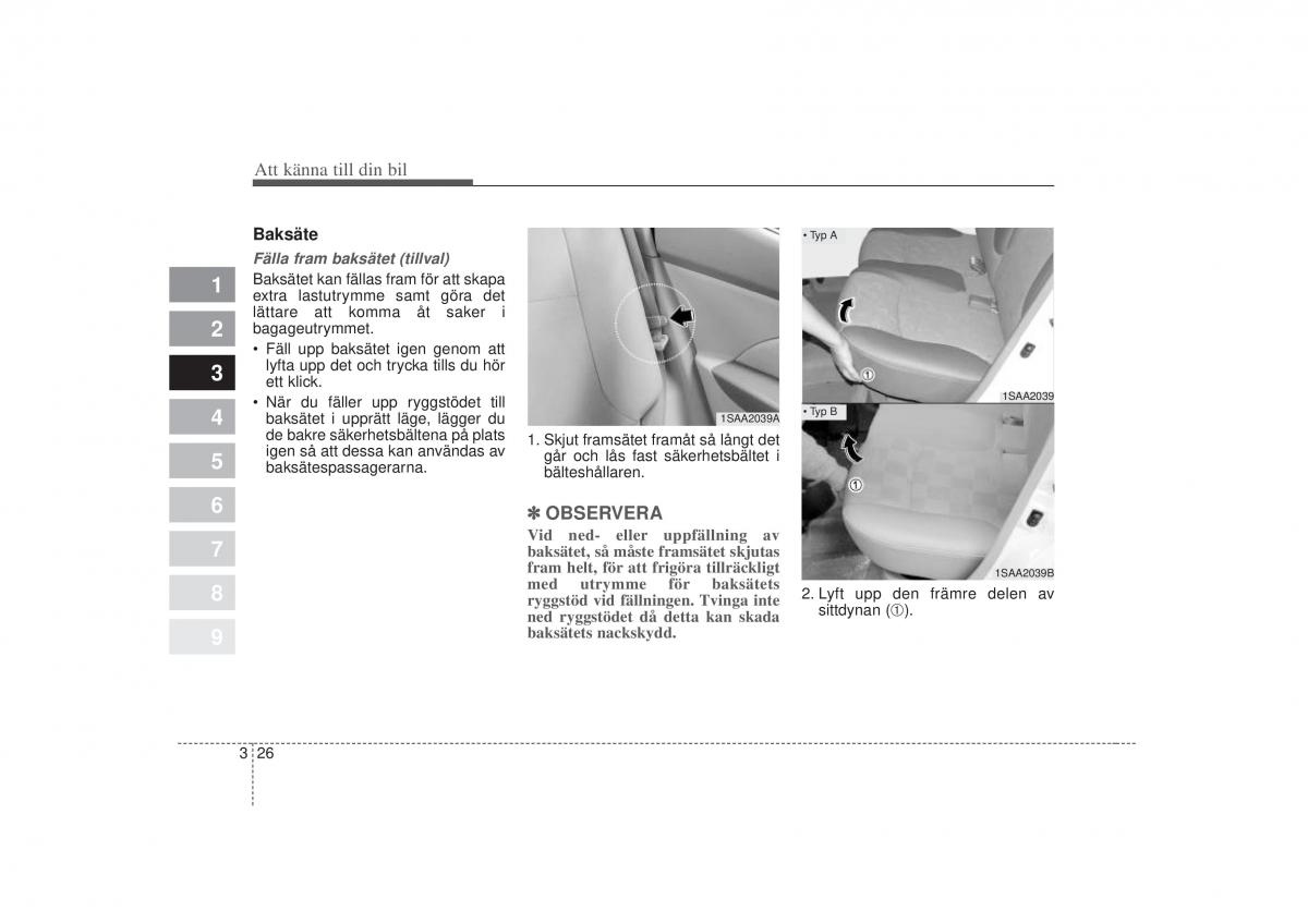 KIA Picanto I 1 instruktionsbok / page 41