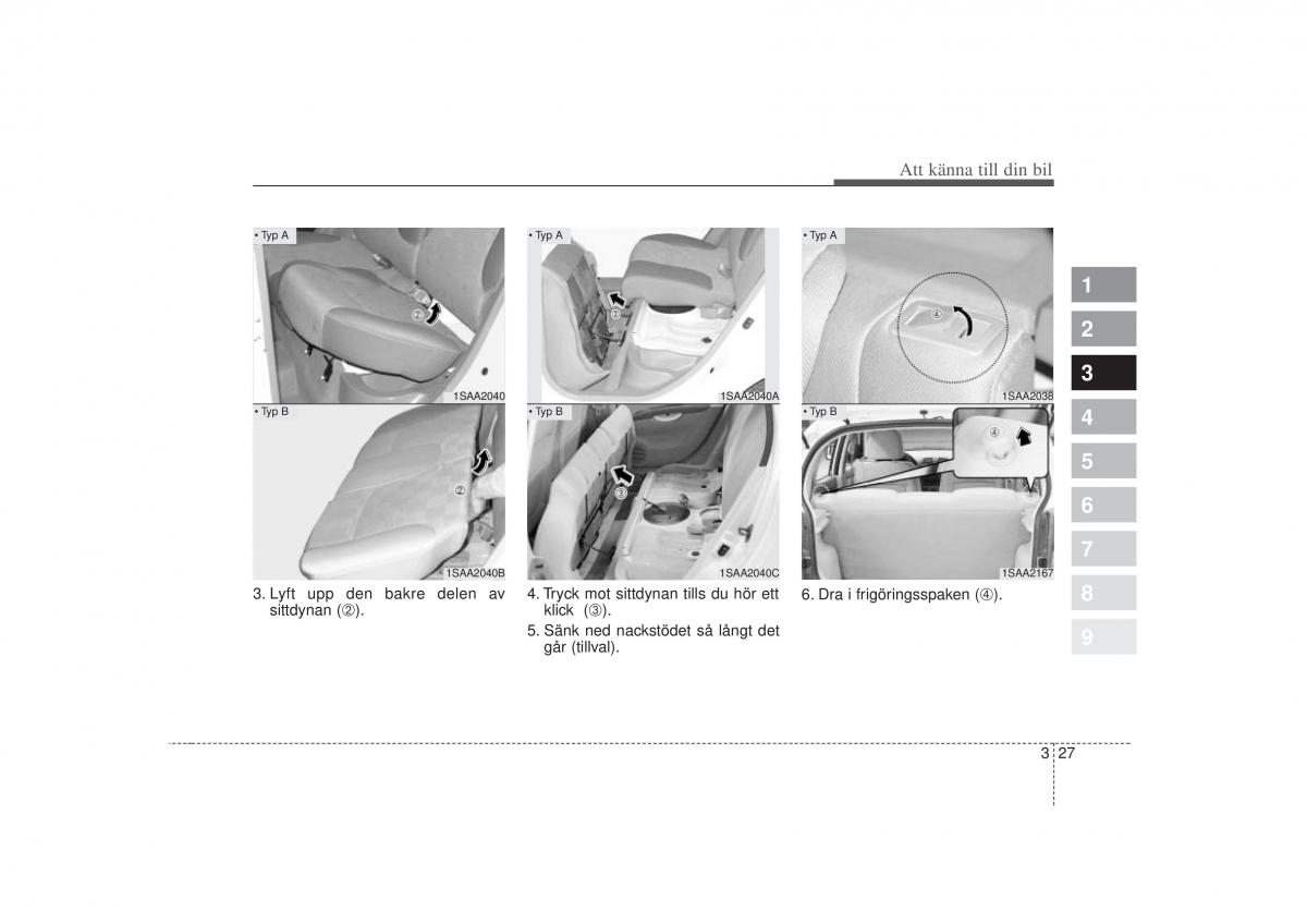 KIA Picanto I 1 instruktionsbok / page 42