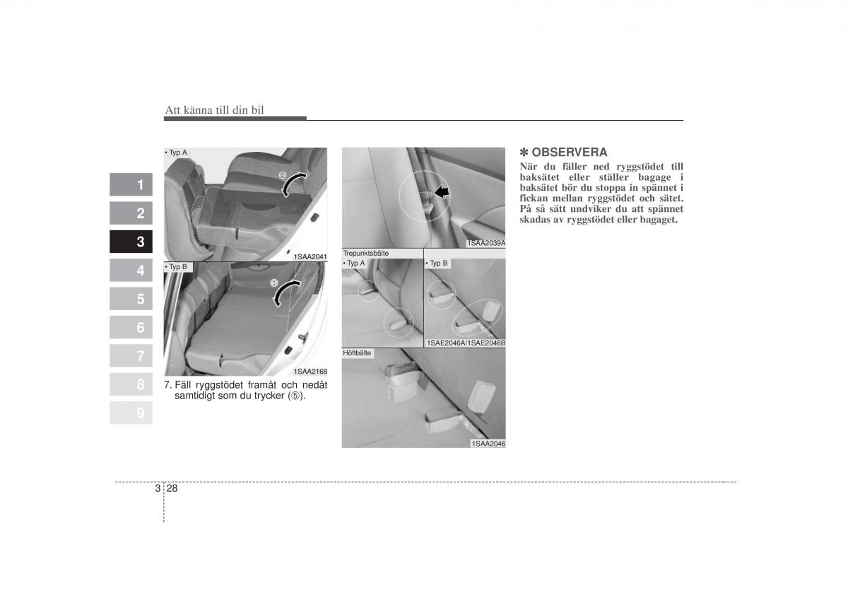 KIA Picanto I 1 instruktionsbok / page 43