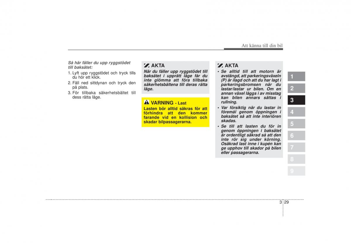 KIA Picanto I 1 instruktionsbok / page 44