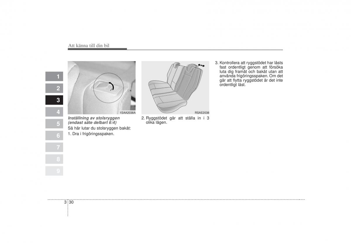 KIA Picanto I 1 instruktionsbok / page 45