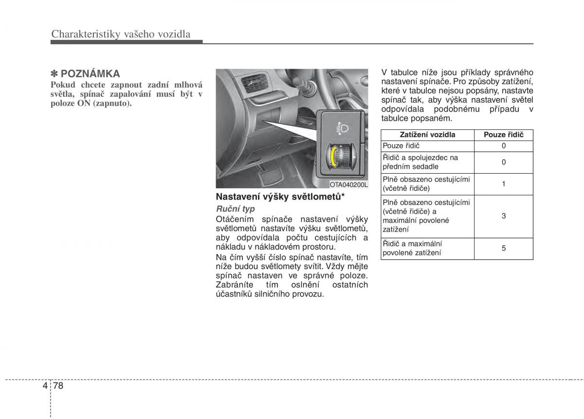 KIA Picanto II 2 navod k obsludze / page 155