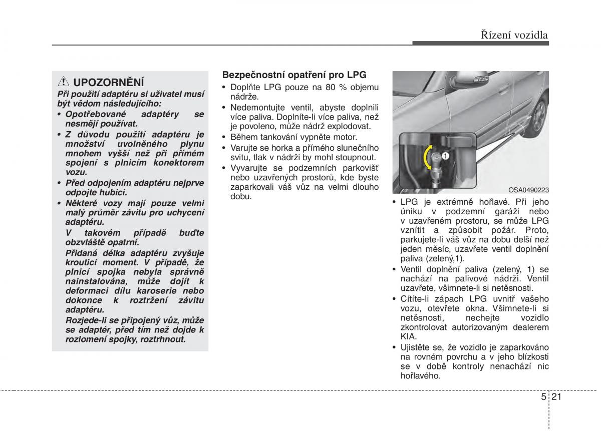 KIA Picanto II 2 navod k obsludze / page 250