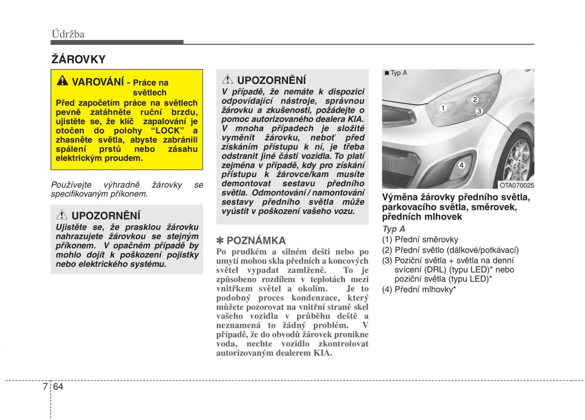 KIA Picanto II 2 navod k obsludze / page 381