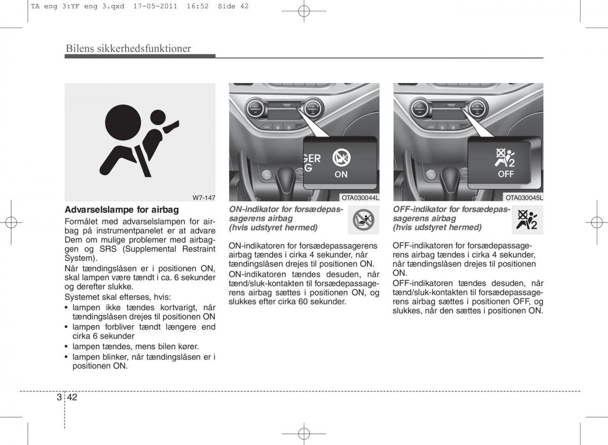 KIA Picanto II 2 Bilens instruktionsbog / page 56