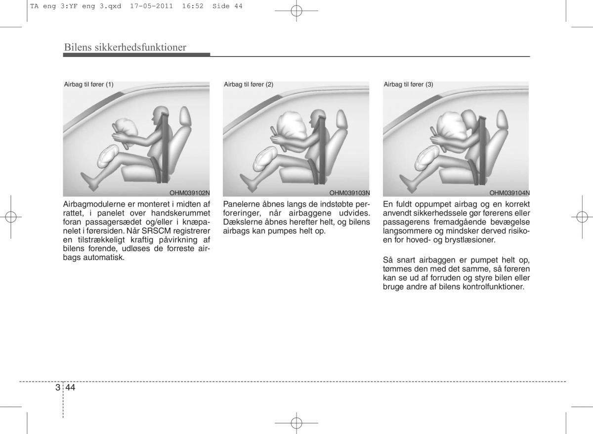 KIA Picanto II 2 Bilens instruktionsbog / page 58