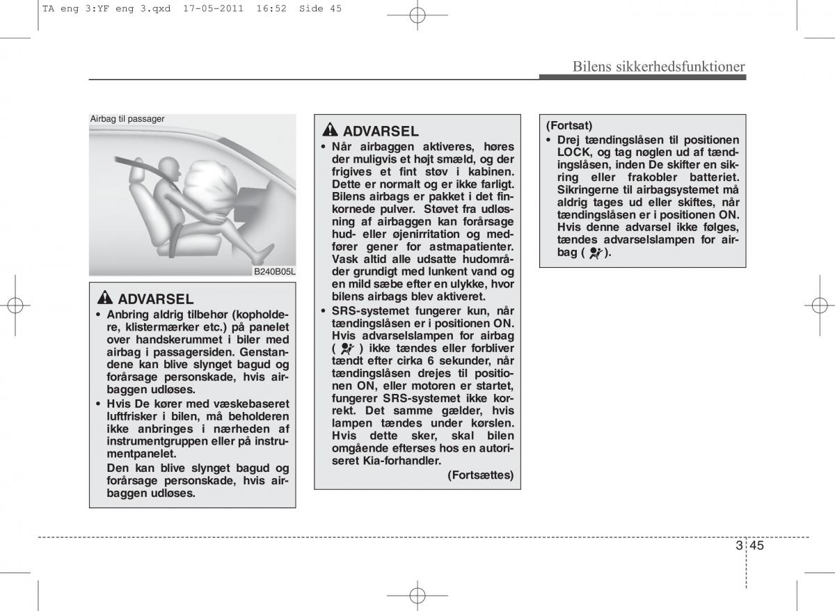 KIA Picanto II 2 Bilens instruktionsbog / page 59