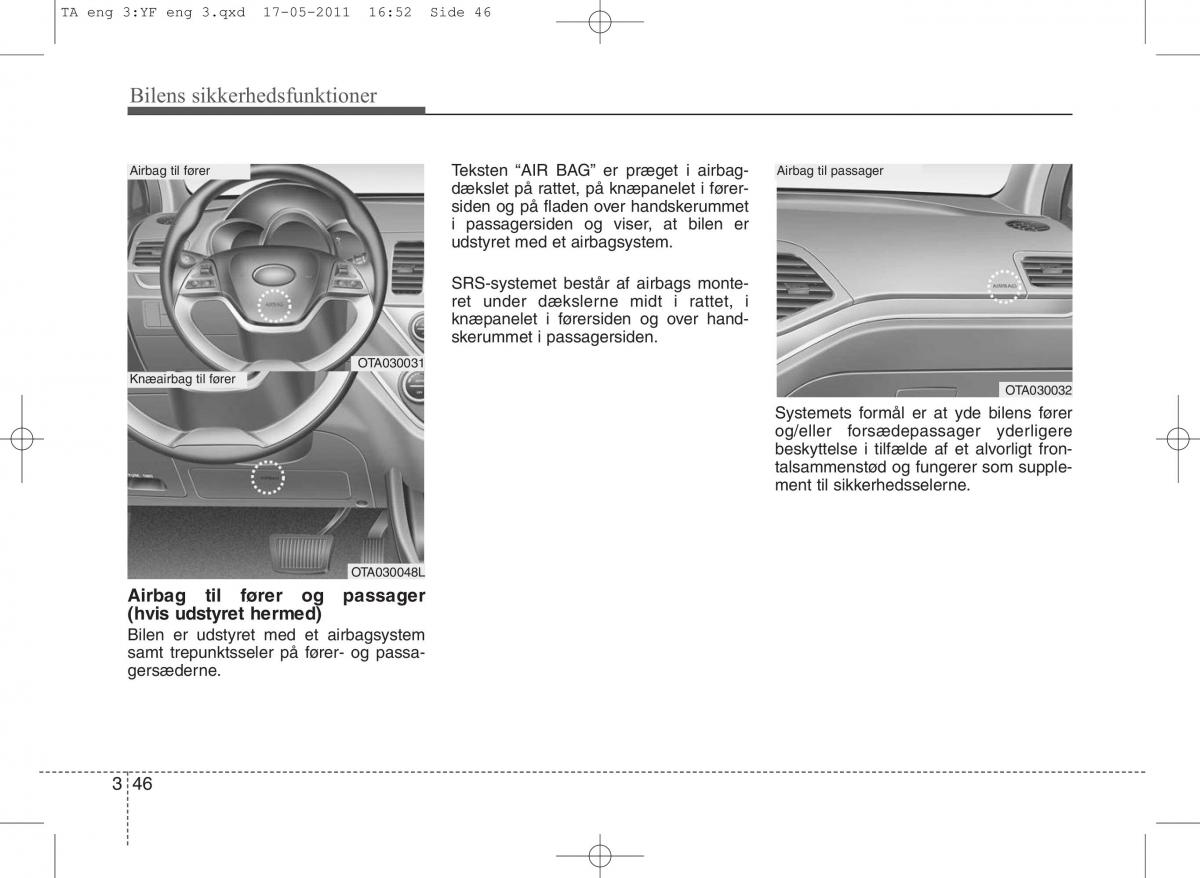 KIA Picanto II 2 Bilens instruktionsbog / page 60