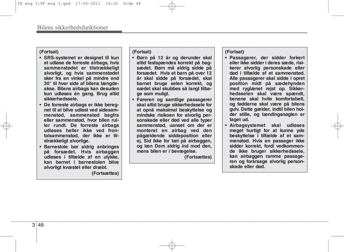 KIA Picanto II 2 Bilens instruktionsbog / page 62