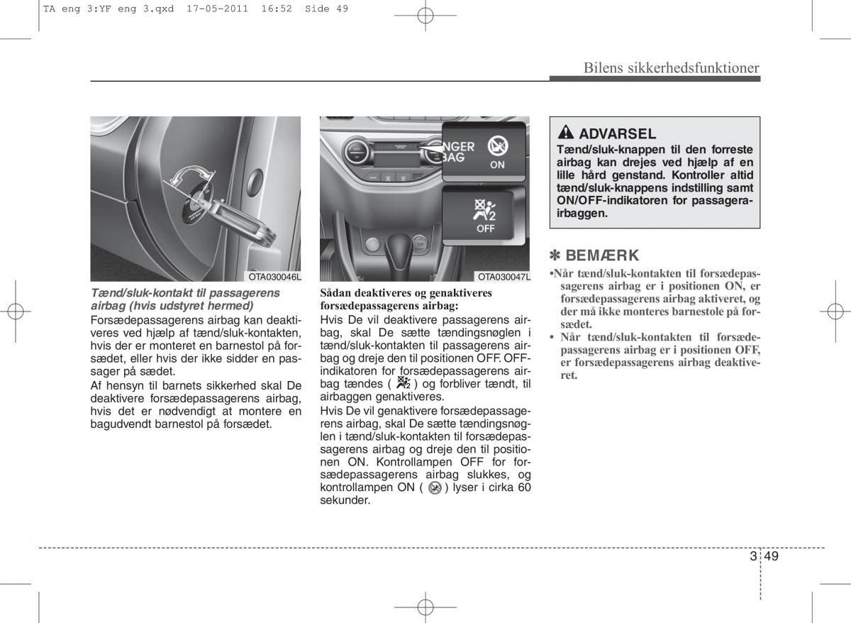 KIA Picanto II 2 Bilens instruktionsbog / page 63