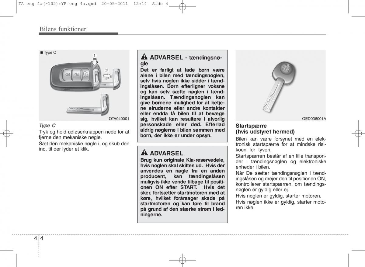 KIA Picanto II 2 Bilens instruktionsbog / page 80