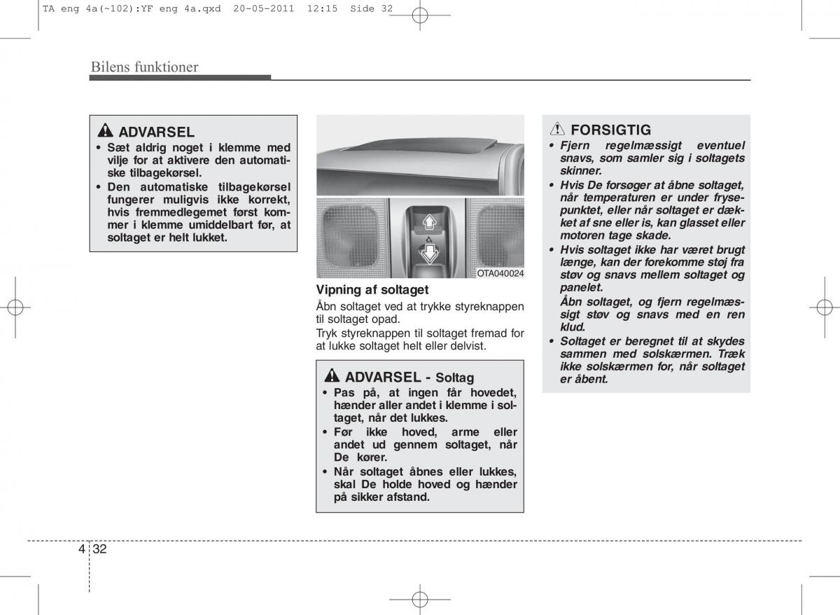 KIA Picanto II 2 Bilens instruktionsbog / page 108