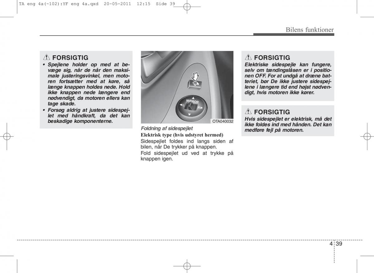 KIA Picanto II 2 Bilens instruktionsbog / page 115