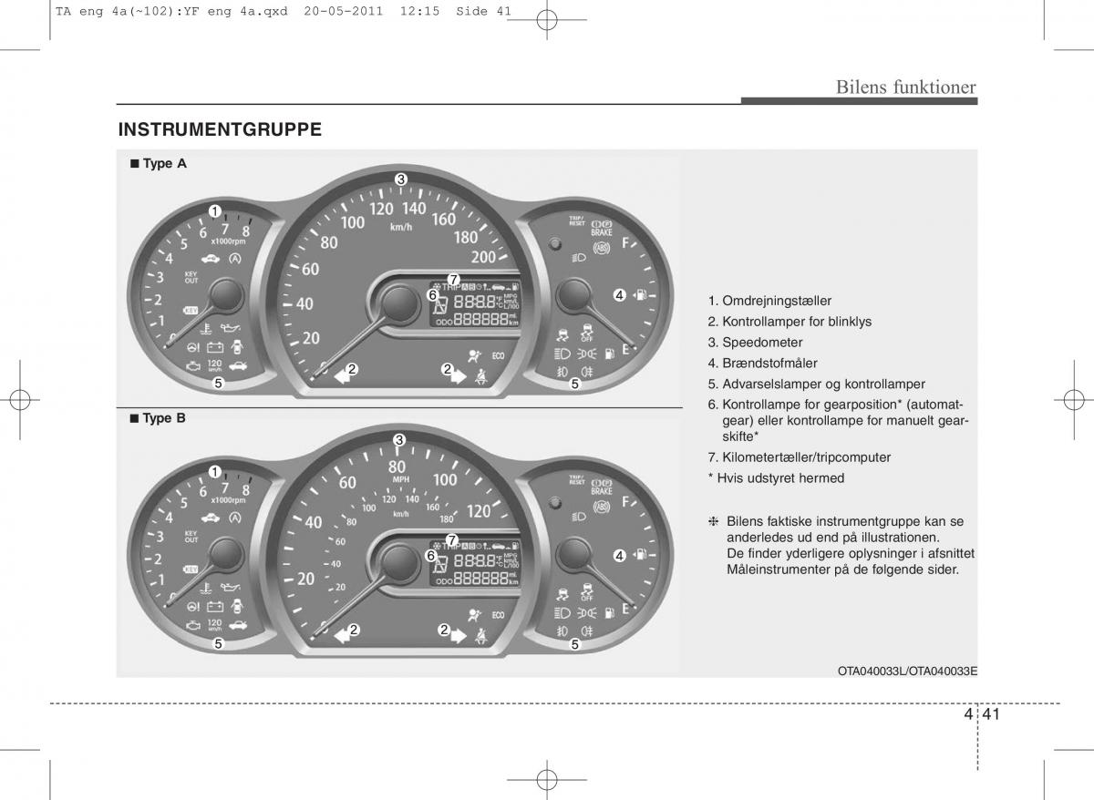 KIA Picanto II 2 Bilens instruktionsbog / page 117