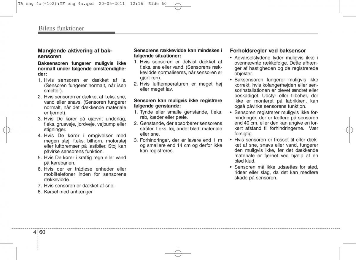 KIA Picanto II 2 Bilens instruktionsbog / page 136