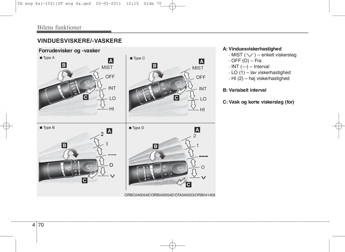 KIA Picanto II 2 Bilens instruktionsbog / page 146