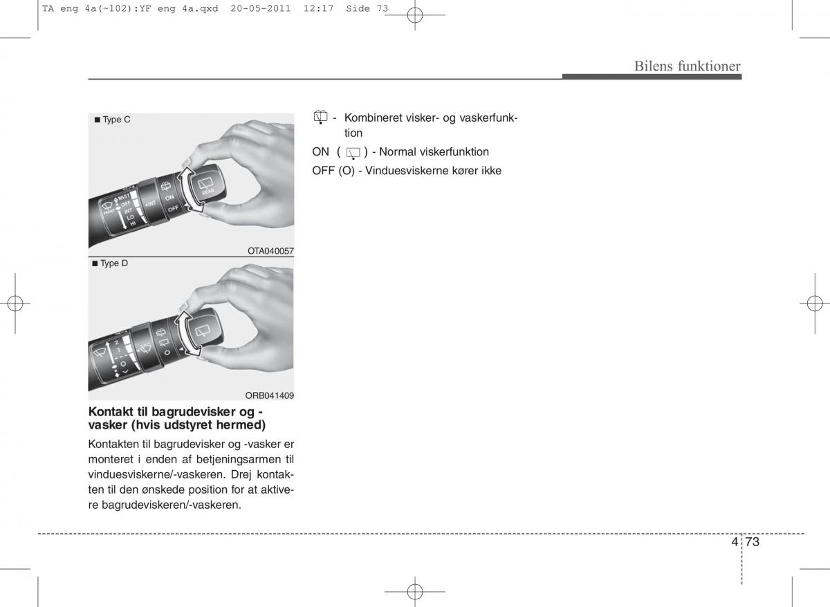 KIA Picanto II 2 Bilens instruktionsbog / page 149