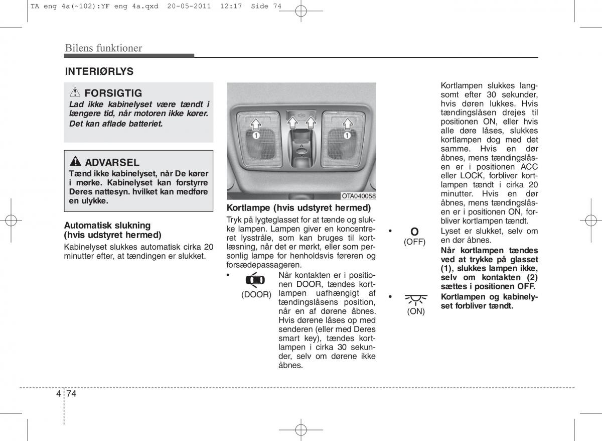 KIA Picanto II 2 Bilens instruktionsbog / page 150