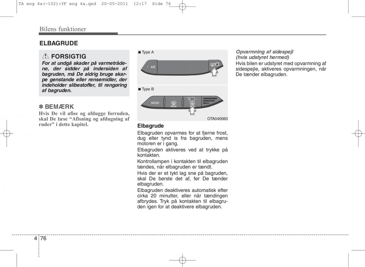 KIA Picanto II 2 Bilens instruktionsbog / page 152