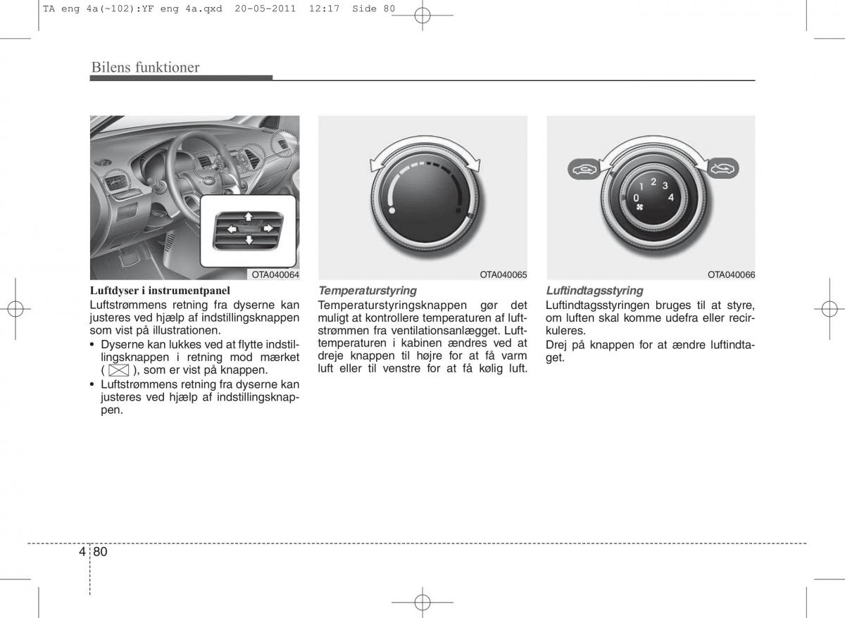 KIA Picanto II 2 Bilens instruktionsbog / page 156