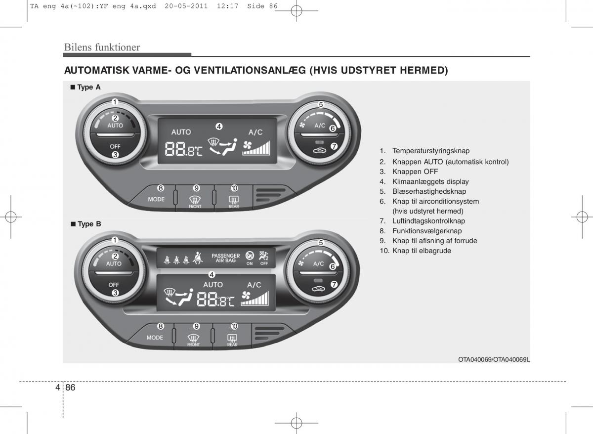 KIA Picanto II 2 Bilens instruktionsbog / page 162