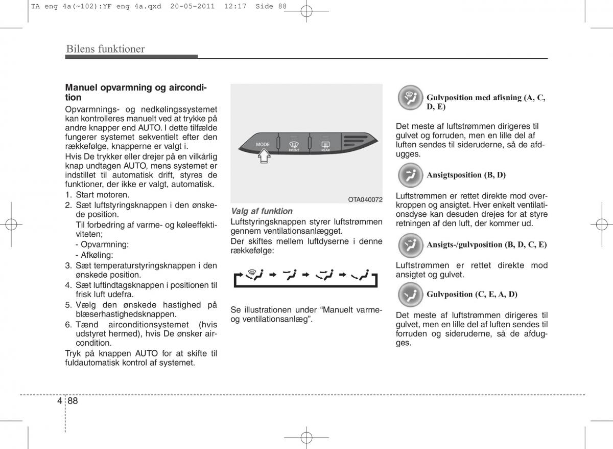 KIA Picanto II 2 Bilens instruktionsbog / page 164