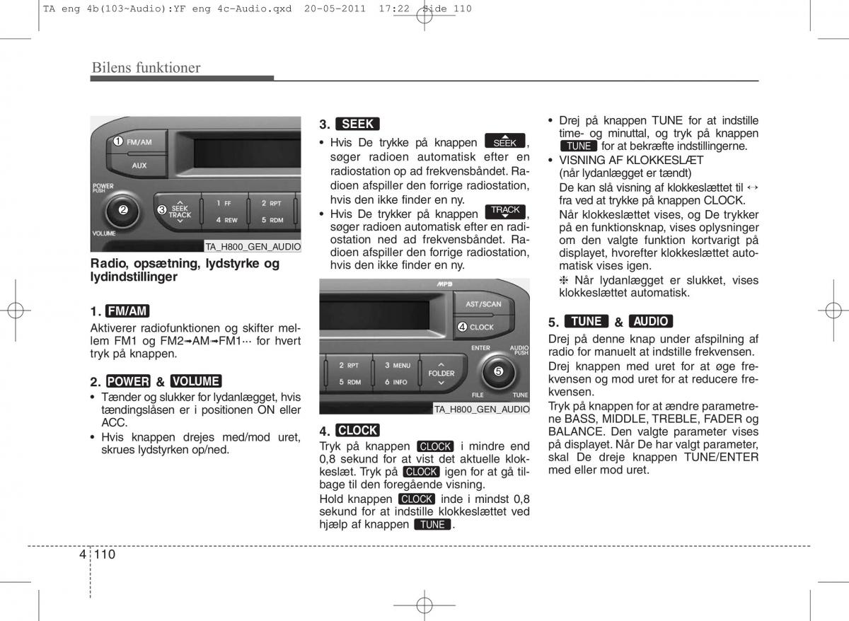 KIA Picanto II 2 Bilens instruktionsbog / page 186