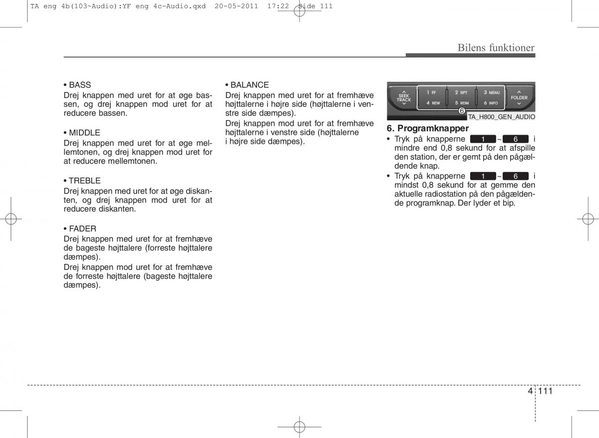 KIA Picanto II 2 Bilens instruktionsbog / page 187