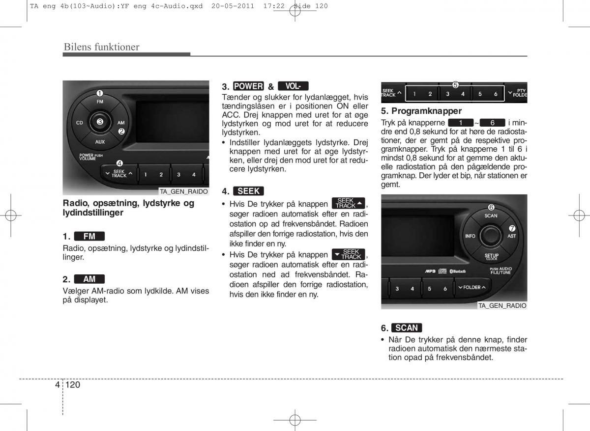 KIA Picanto II 2 Bilens instruktionsbog / page 196