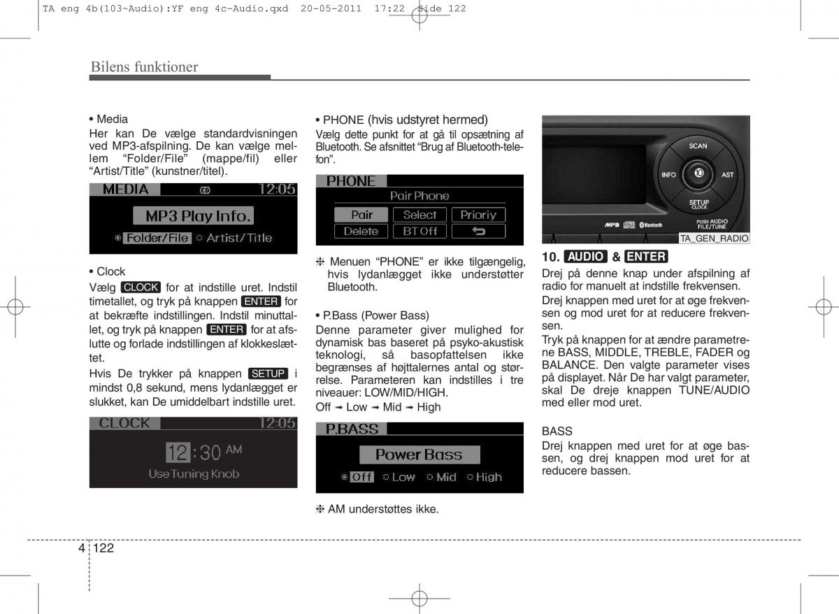 KIA Picanto II 2 Bilens instruktionsbog / page 198