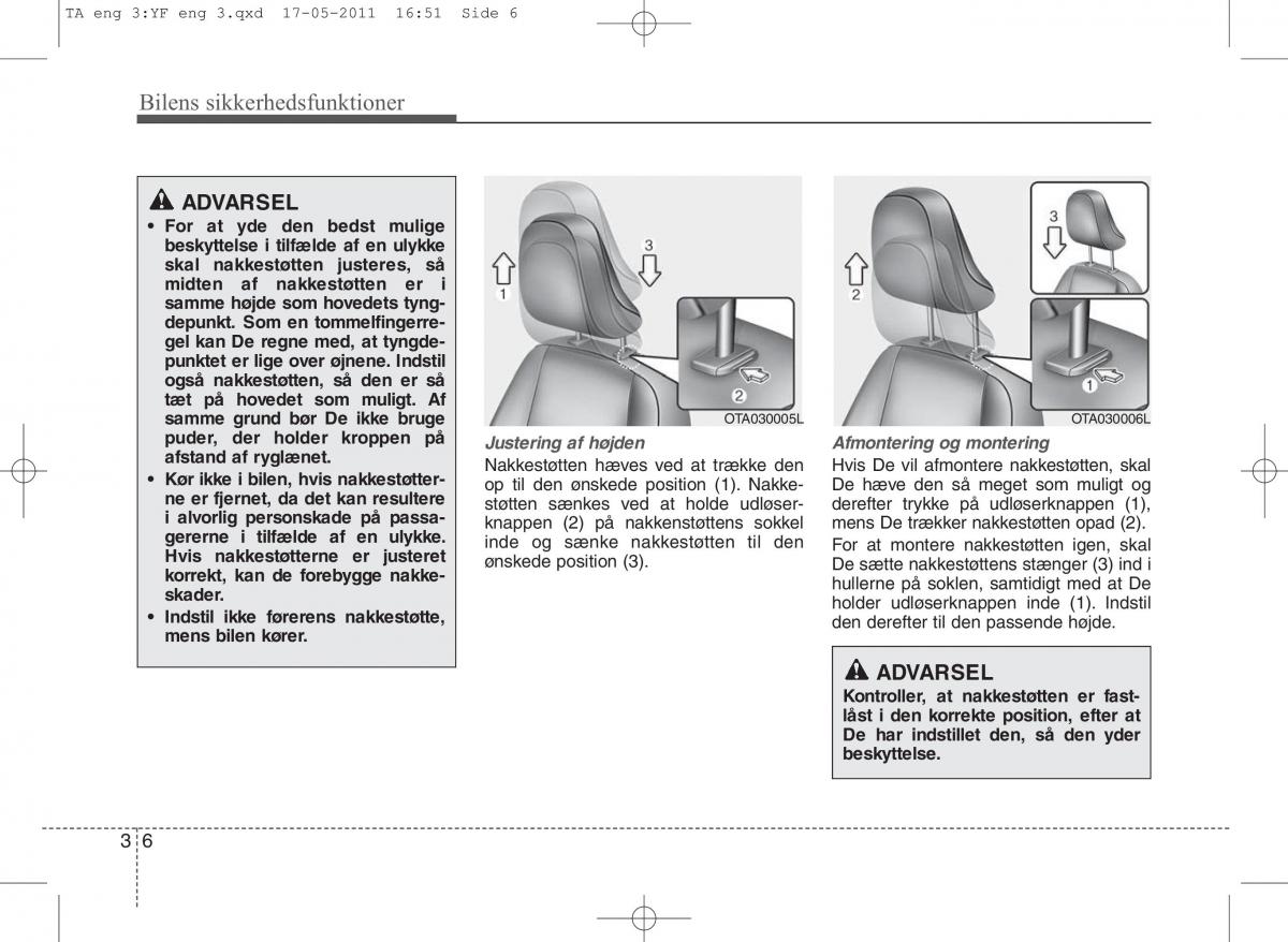 KIA Picanto II 2 Bilens instruktionsbog / page 20