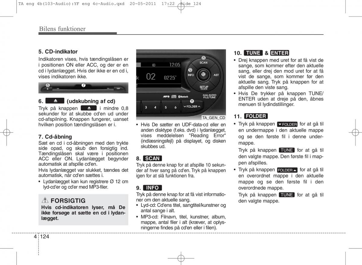 KIA Picanto II 2 Bilens instruktionsbog / page 200