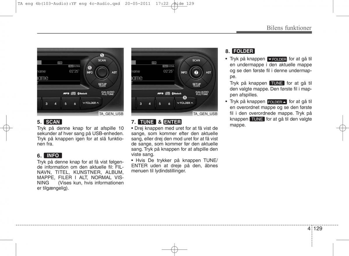 KIA Picanto II 2 Bilens instruktionsbog / page 205