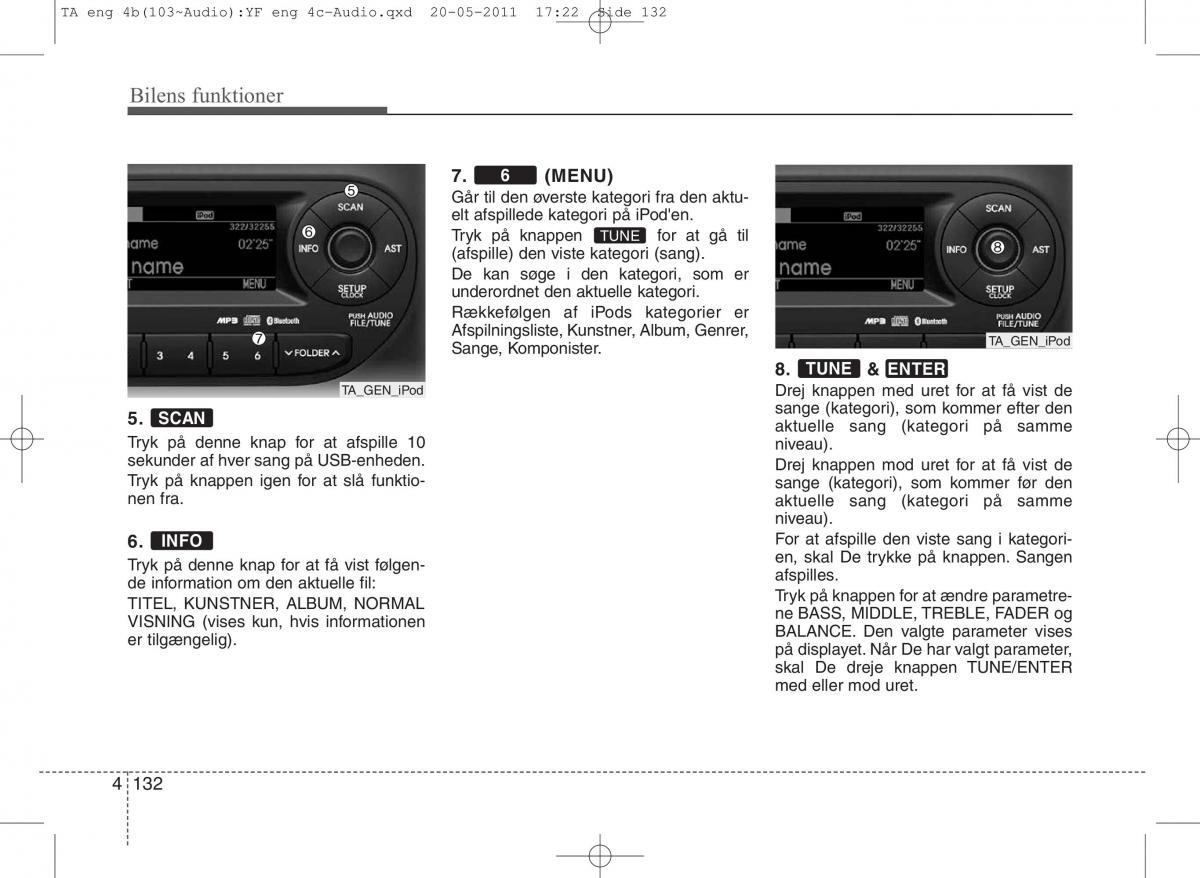 KIA Picanto II 2 Bilens instruktionsbog / page 208