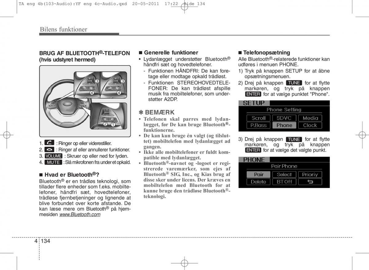 KIA Picanto II 2 Bilens instruktionsbog / page 210