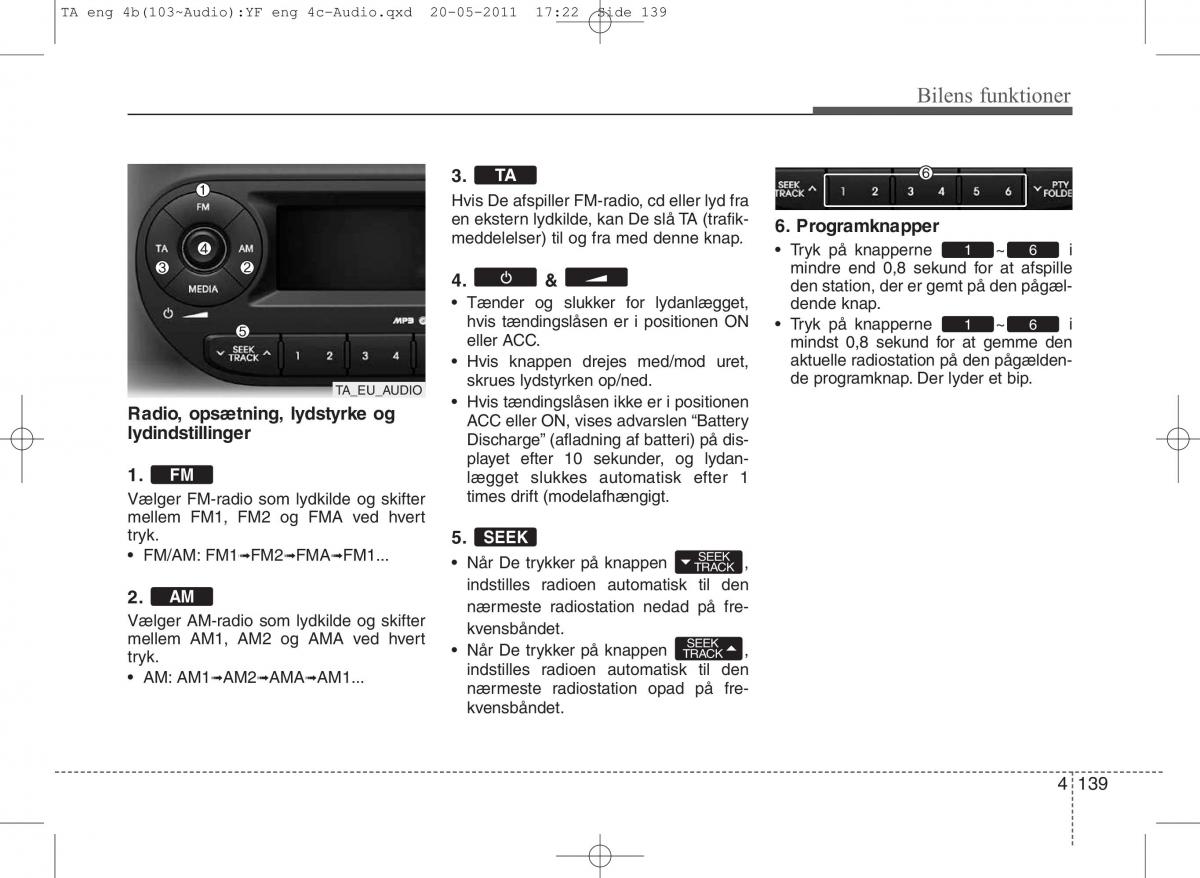 KIA Picanto II 2 Bilens instruktionsbog / page 215