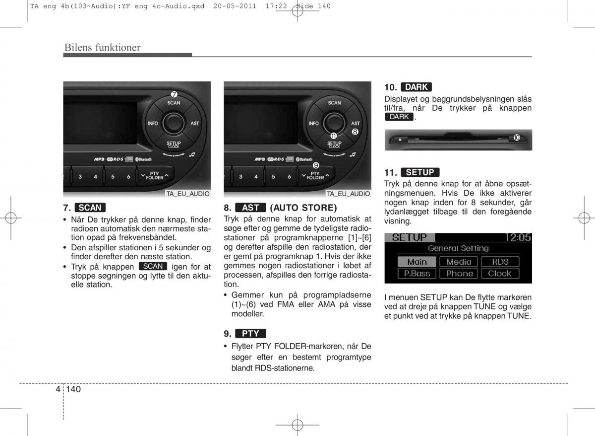 KIA Picanto II 2 Bilens instruktionsbog / page 216