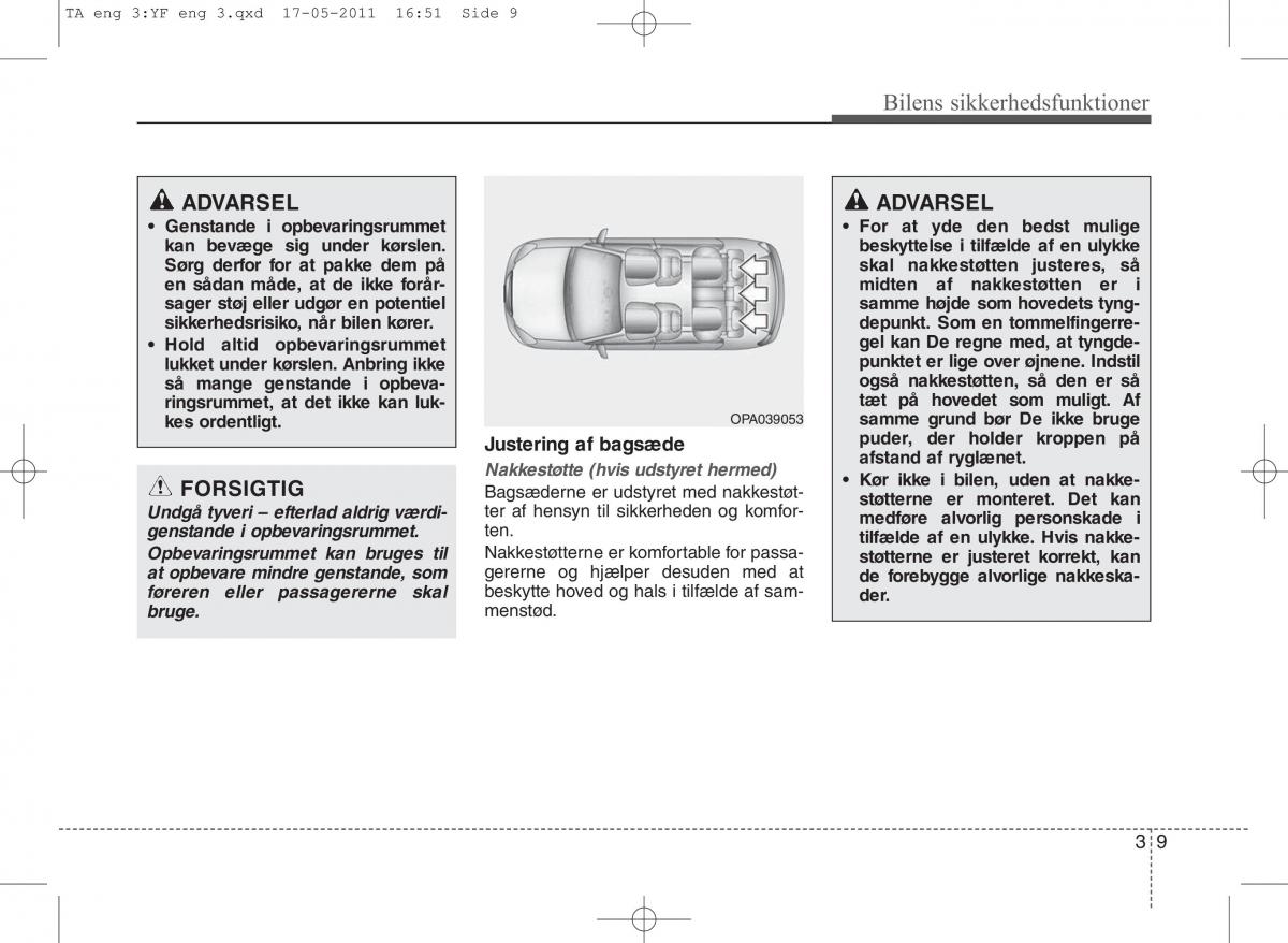 KIA Picanto II 2 Bilens instruktionsbog / page 23