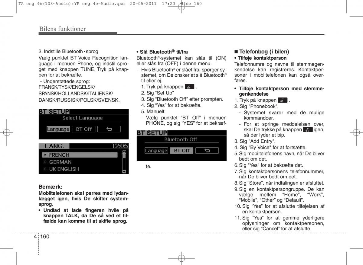 KIA Picanto II 2 Bilens instruktionsbog / page 236